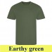 JC001 COOL T - Unisex környakú póló szublimáláshoz earthy green